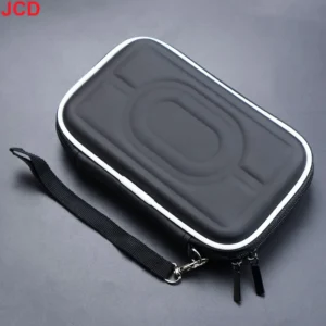 EVA Hard Case with Secure Zipper Closure for 3DS and Handheld Consoles - black