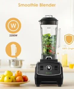 Alternative view of Durable 2200W Heavy-Duty Blender for Smoothies and Juices