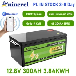Alternative view of 12V 304Ah LiFePO4 Solar Battery with 6000+ Cycles for Home and RV Use