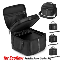 Carrying Case for Ecoflow River 2 Pro/Max Power Station with Waterproof Storage for River 3/3 Plus