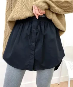 Alternative view of Women's Detachable Underskirt Blouse Hem Extender Mini Skirt - 6 Sizes Available