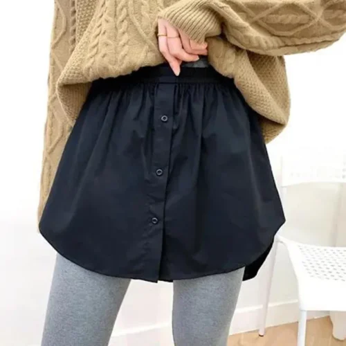 Alternative view of Women's Detachable Underskirt Blouse Hem Extender Mini Skirt - 6 Sizes Available