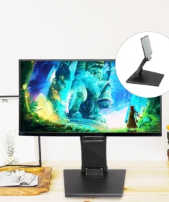 Alternative view of 14-24" Desktop Monitor Holder with VESA Hole Folding TV Screen Stand Screen Mount Support Metal Bracket for Office Home School