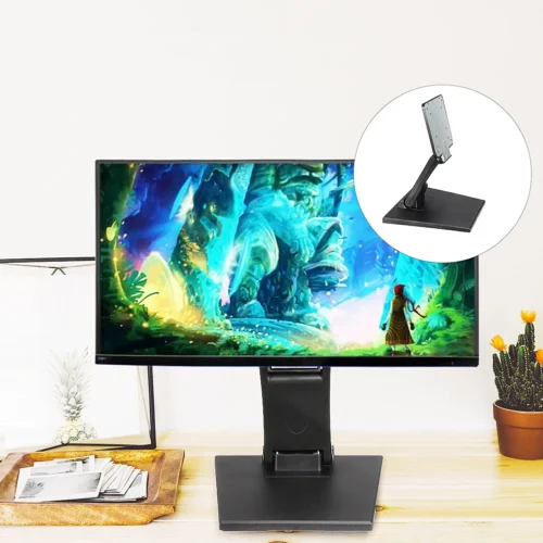 Alternative view of 14-24" Desktop Monitor Holder with VESA Hole Folding TV Screen Stand Screen Mount Support Metal Bracket for Office Home School