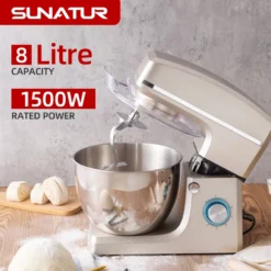 Stand Mixer with 1500W Power for Commercial Food Processing and Dough Kneading