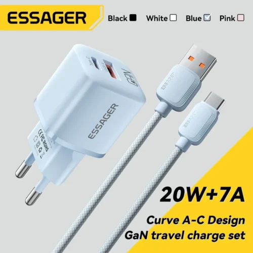 Essager 20W GaN USB-C Fast Charger for iPhone and iPad