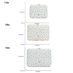 Alternative view of Quilted Laptop Bag with Chic Flower Print in 11"/14"/15" Size Options