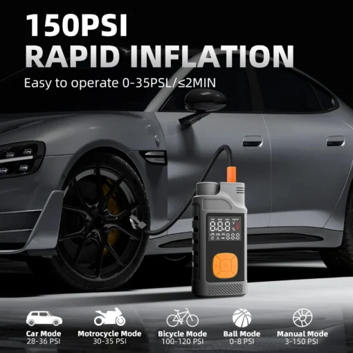 Portable Lithium Jump Starter with 6000mAh Capacity for 12V Diesel Engines in Cars, Vans, Yachts, and Boats - Image 3