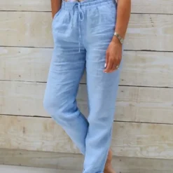 Alternative view of Loose Casual Trousers for Women - High Waist Cotton Linen Summer Pants
