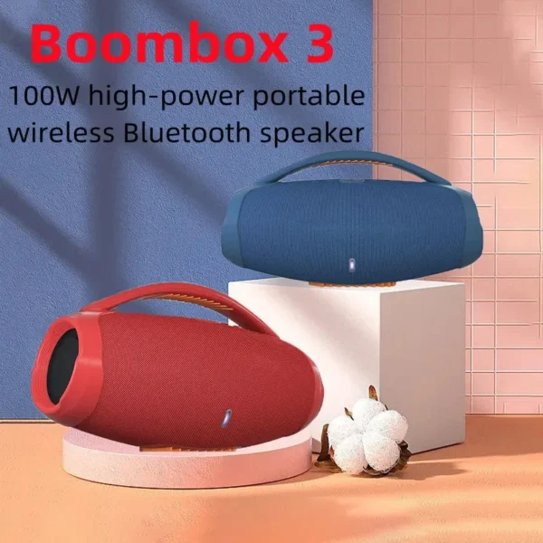20W Wireless Bluetooth Portable Boombox Speaker with RGB Lights and Subwoofer – Supports TF, AUX, and USB - Image 3