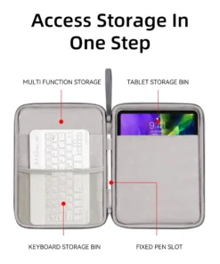 Alternative view of Tablet Handbag Case for 9-13 inch Tablet for 2024 New iPad Air 11/13 Pro 11/13 Sleeve Carrying Case Protective Travel Bag