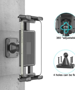Alternative view of Tablet Wall Mount with 360° Rotation, Sturdy Base for 4.7-15 Inch Devices