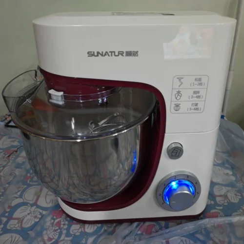 Alternative view of Sunran 220V Stand Mixer - Automatic Dough Kneader for Commercial Use