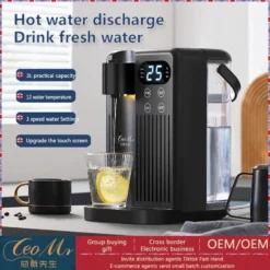 Alternative view of Electric Kettle with Instant Heating, 3L Capacity for Home and Travel Use