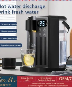 Alternative view of 2024 New small household appliances 3L instant heating table exquisite portable electric kettle