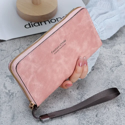 Alternative view of Ladies holding a long wallet 2025 new Korean handbag multi-function card bag mobile phone bag coin purse female wallet