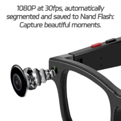 Alternative view of 4K Smart Bluetooth Glasses with 800W Camera and Voice Assistant Features for Adults