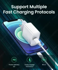 Alternative view of Apple 30W USB-C Fast Charger for iPhone - Includes Charging Cable