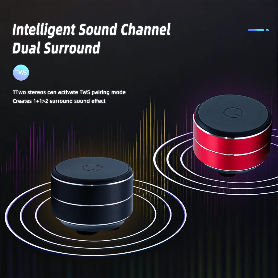 Portable Mini Bone Conduction Bluetooth Speaker - Wireless Stereo Audio - Image 4