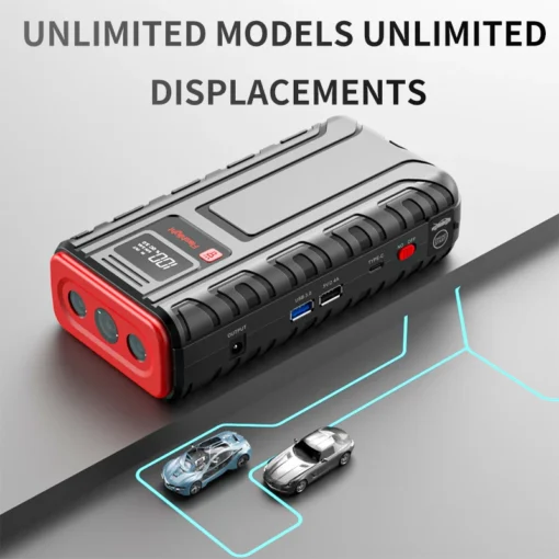 Car Jump Starter 2000A Peak Current 20000mAh Power Bank for Vehicles - Image 4
