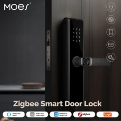 ZigBee Smart Door Lock with Fingerprint and Password Unlock for Indoor Use, Alexa Compatible