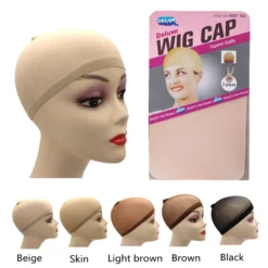 Alternative view of Wig Caps for Weaving Hair - Stretch Mesh Fabric - Pack of 2 in Black/Brown