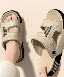 Alternative view of Men's EVA Soft-Sole Slide Sandals - Indoor/Outdoor Beach Shoes