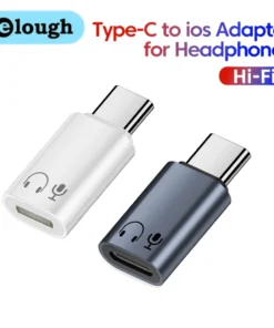 Elough Type-c to Lightning Headphone Audio Adapter USB-C Converter for Iphone 15,16 Samsung Headphone Adapters