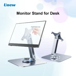 Aluminum Alloy Portable Monitor Stand with 360° Rotation and 5KG Load Capacity