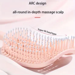 Alternative view of Volumizing Detangling Hair Massage Comb with Hollowed-Out Design for Hair Styling Wigs