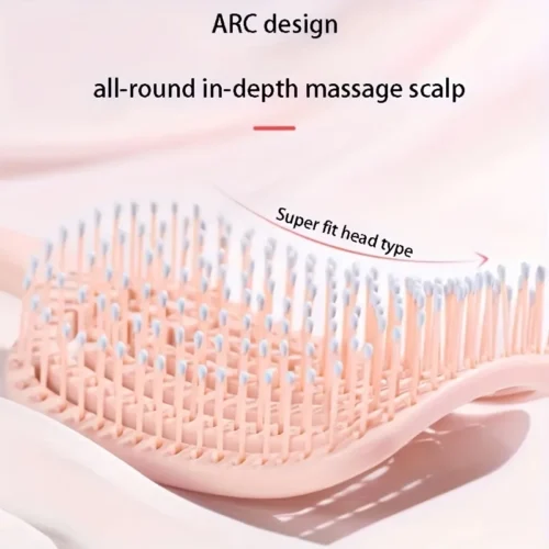 Alternative view of WANMEI Volumizing Detangling Hair Massage comb Hair Massage Comb with Hollowed-Out Design hair styling tools for real hair wigs