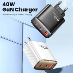 Alternative view of 40W GaN USB Type C Charger for Fast Charging Apple and Samsung Devices