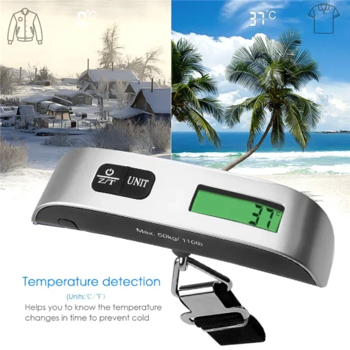 Digital Hanging Scale with Portable LCD Display for Luggage and Travel Weight Measurement - Image 4