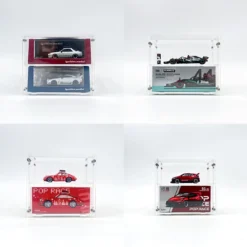 Acrylic Display Case for 1/64 Scale Model Cars, High-Grade Transparent Box for Collectors