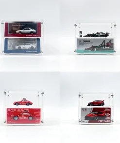 Bob 1/64 Acrylic Model Car Display Case Collection Transparent High Grade Display Box Collect gifts（without cars）
