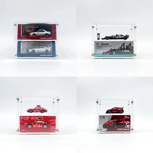 Bob 1/64 Acrylic Model Car Display Case Collection Transparent High Grade Display Box Collect gifts(without cars)