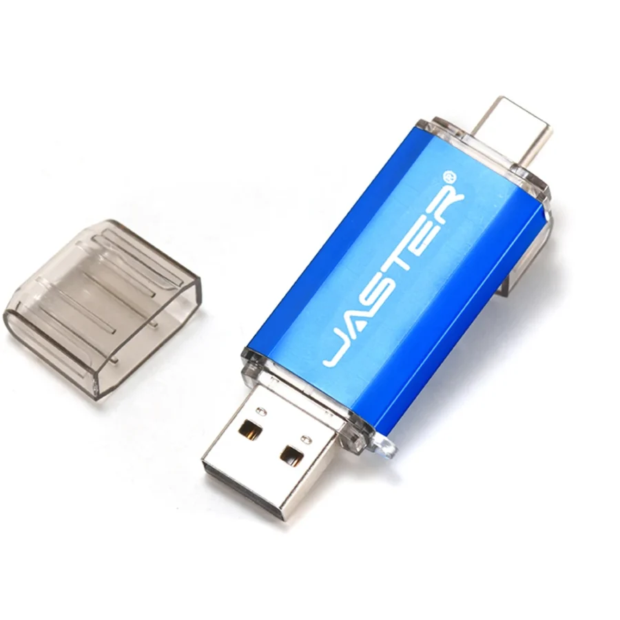 JASTER 2-in-1 OTG USB Flash Drive - 128GB, Type C & Micro USB - Image 2