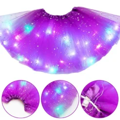 LED Tutu Skirt for Girls - Glowing Costume for Parties and Dance Events