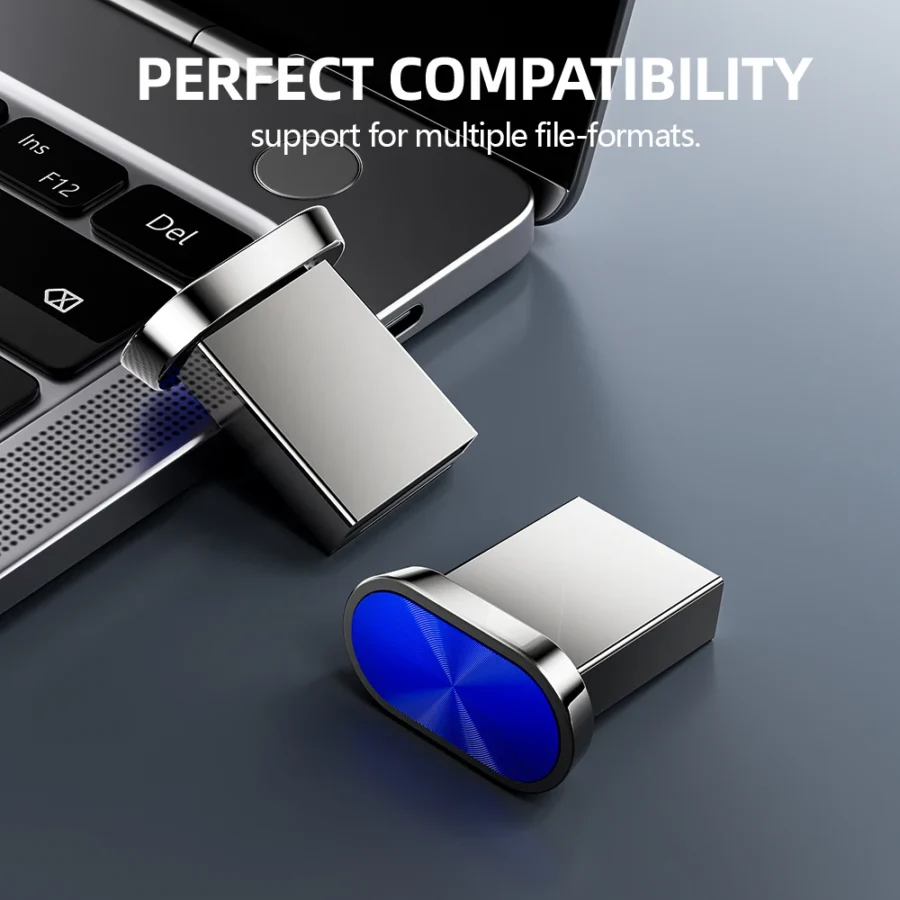 JASTER 128GB Mini Metal USB Flash Drive - Business Gift Memory Stick - Image 4