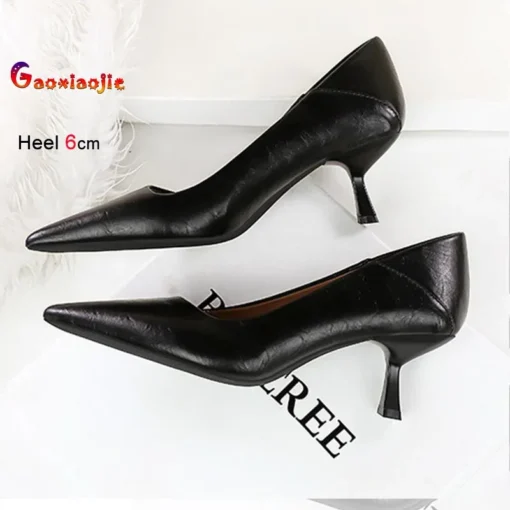 High Heels Stiletto Pumps with Pointy Toe Design for Women - Image 4