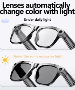 Alternative view of AI Smart Glasses with 8MP Camera Video Recording 100+ Languages Translation Sunglasses Bluetooth Call Music Play Men Women 2025