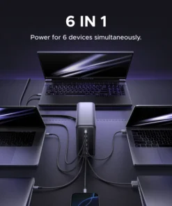 Alternative view of UGREEN 500W GaN Charger 6 IN 1 Desktop Charging Station PD 3.1 240W Max Single Port For MacBook Pro Laptop iPad Tablet iPhone 17
