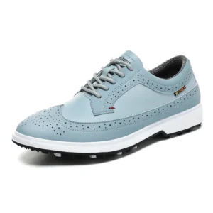 Men's Golf Shoes with Breathable Design in Leather, Sizes 39-47