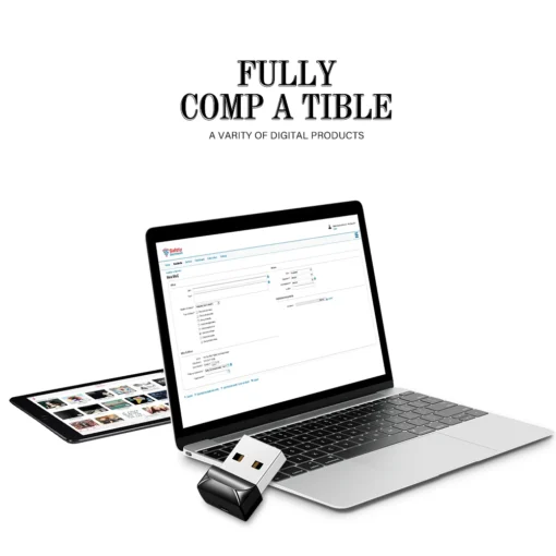 Mini USB Flash Drive - High Speed 128GB Storage - Oval Design, Keychain Compatible - Image 5