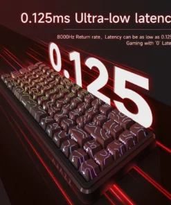 Alternative view of AJAZZ AK680 MAX Mechanical Keyboard HE Hall Effect Switch 60% 8k/1K RGB Wired/Wireless Gaming Rapid Trigger Magnetic Keyboard