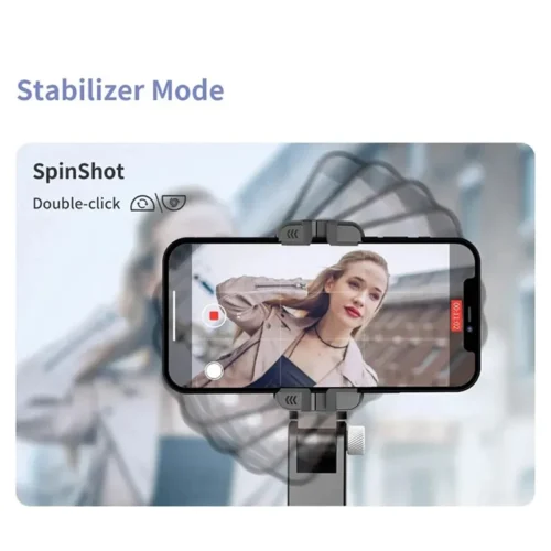 Alternative view of 360 Rotation Following Shooting Mode Gimbal Stabilizer Selfie Stick Tripod Gimbal Phone Smartphone Live Photography