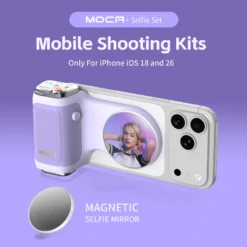 iPhone Camera Shooting Aid with Rechargeable Remote and DSLR-Grade Focus Lock for Photography Enthusiasts