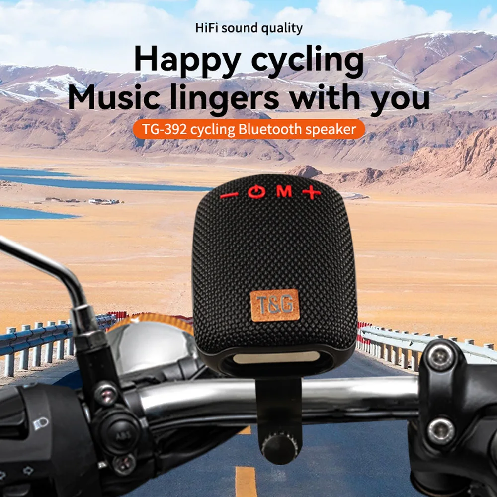 Portable Waterproof Bluetooth Speaker for Bicycles - Rechargeable Handlebar Sound Box