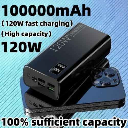 Alternative view of 120W Super Fast Charging 100,000mAh Power Bank for Apple, Samsung, Huawei