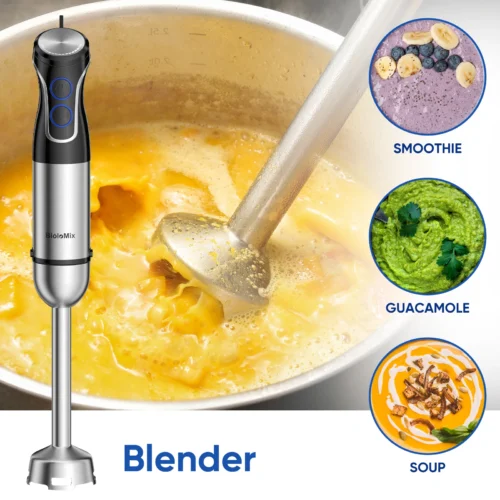 Alternative view of BioloMix 5-in-1 Immersion Hand Blender, 1500W with Stainless Steel Blade for Smoothies and Purees